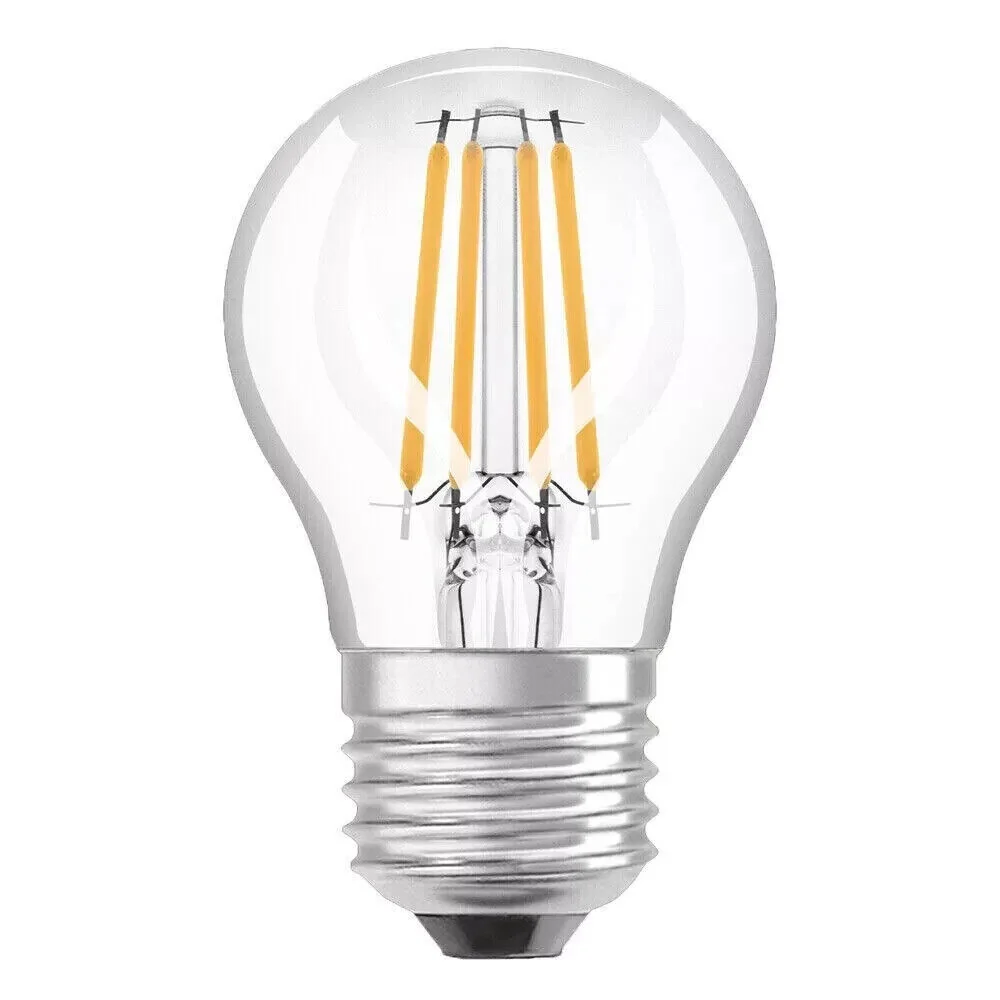 10x Osram LED Filament Tropfen 4W E27 klar 470lm Kaltweiß Cool White nicht dimmbar